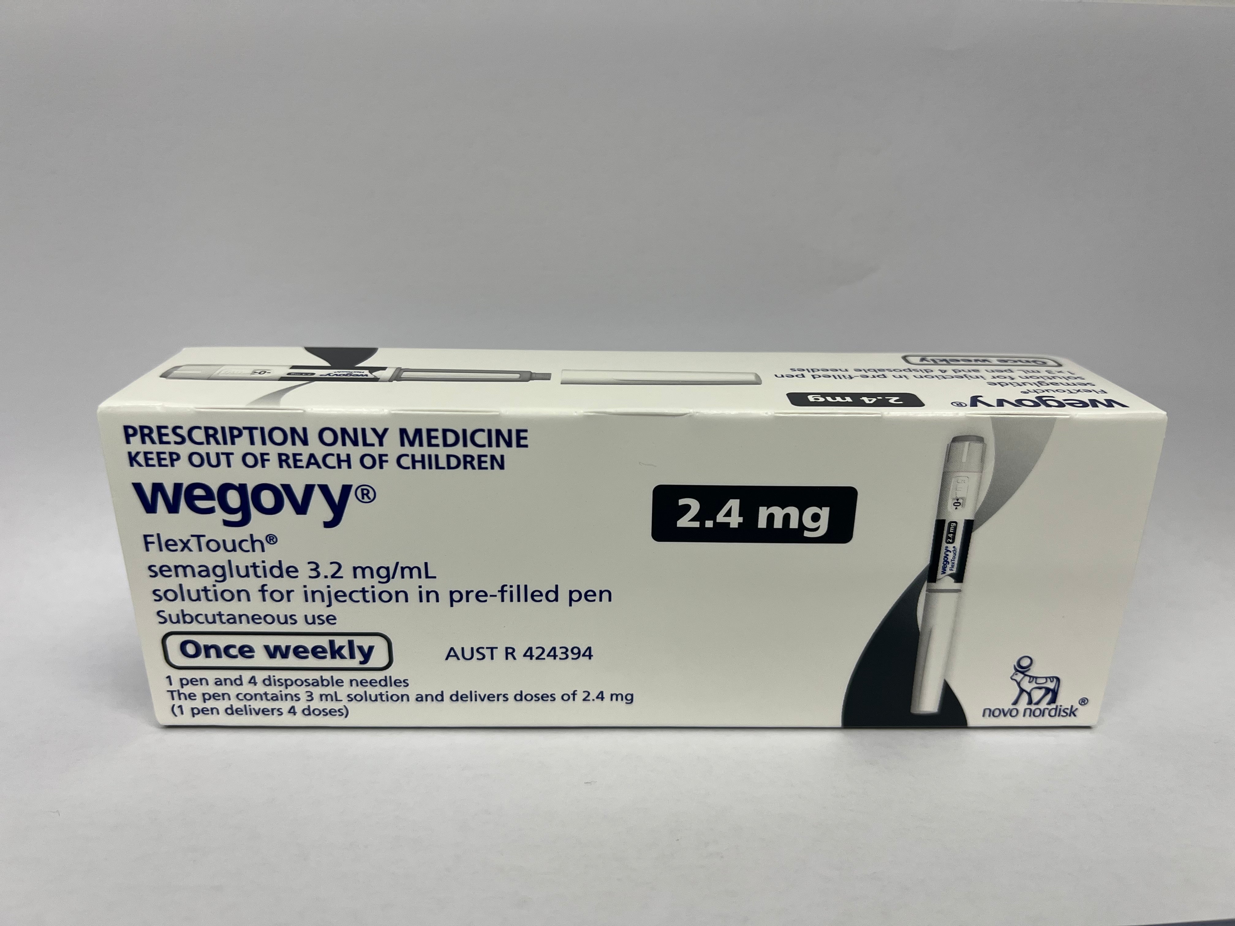 Wengovy Injection WEGOVY FLEXTOUCH SEMAGLUTIDE 2.4MG PER DOSE - 3.2ML/ML 3ML - 4 DOSES ...